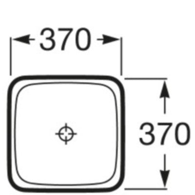 INSPIRA Lavoar baie incastrat Square 37x37 cm