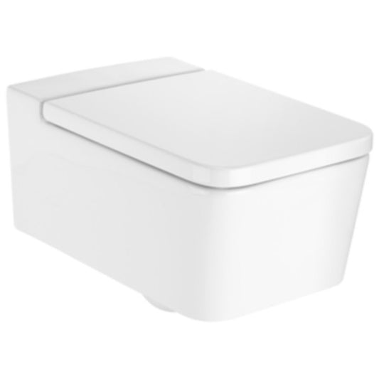 INSPIRA Vas WC suspendat  Square Rimless 37x56 cm evacuare orizontala