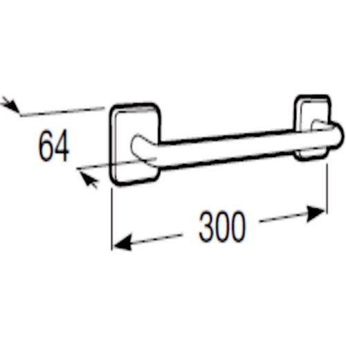 Victoria  Suport prosop baie tip bara 30 cm, montaj adeziv sau cu suruburi