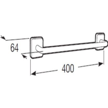 Victoria  Suport prosop baie tip bara 40 cm, montaj adeziv sau cu suruburi
