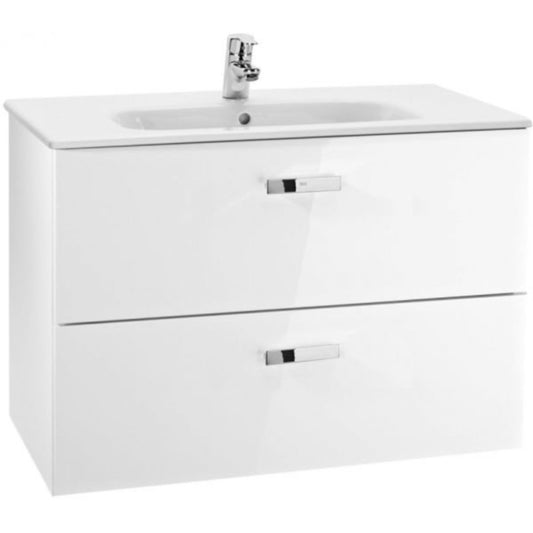 Victoria Set mobilier baie (masca si lavoar)  Basic 100x46xH57 cm, alb