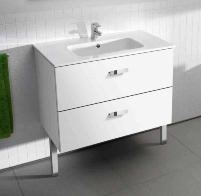 Victoria Set mobilier baie (masca si lavoar)  Basic 60x46xH57 cm, alb