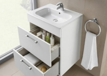 Victoria Set mobilier baie (masca si lavoar)  Basic 60x46xH57 cm, alb