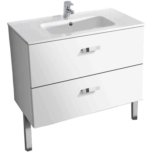 Victoria Set mobilier baie (masca si lavoar)  Basic 80x46xH57 cm, alb