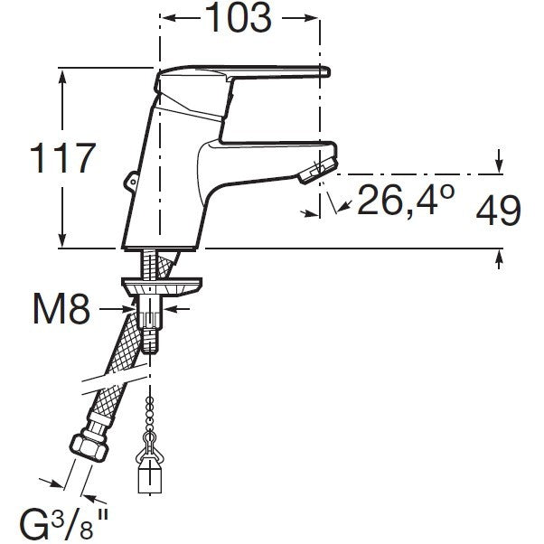 Victoria Baterie lavoar , inaltime mica, fara ventil