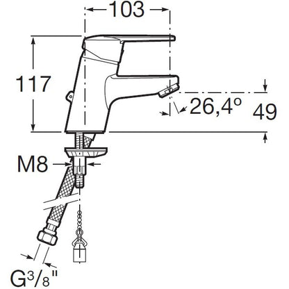 Victoria Baterie lavoar , inaltime mica, fara ventil