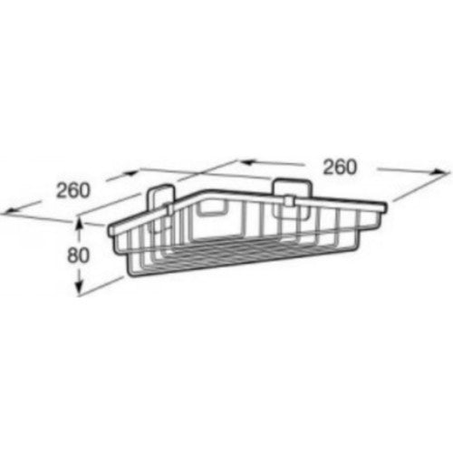 Victoria  Polita de colt, montaj adeziv sau cu suruburi
