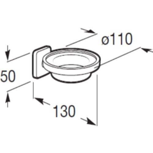 Victoria  Savoniera cu suport, montaj adeziv sau cu suruburi