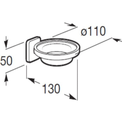Victoria  Savoniera cu suport, montaj adeziv sau cu suruburi