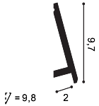 Cornisa Lumina indirecta DUROPOLYMER SX179